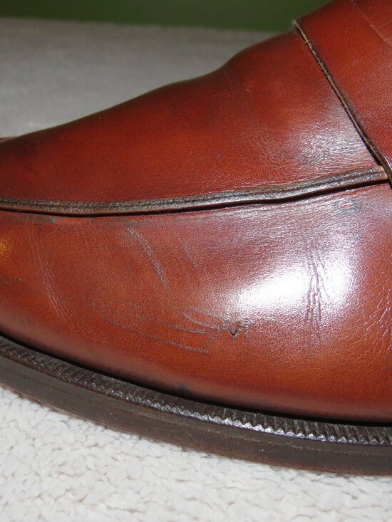E. Vogel Bespoke Mahogany Calf Leather Split Toe Penny Loafer 11 EE main image 8